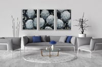 عدد 3 لوح زهور رصاصي