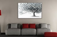 لوحة أنغام-رسم تجريدي من الطبيعة.