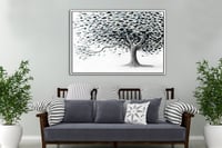 لوحة أنغام-رسم تجريدي من الطبيعة.