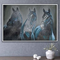 لوحة صهيل لوحة خيول .