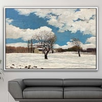 لوحة أطياف الثلج-لوحة طبيعة ثلوج.