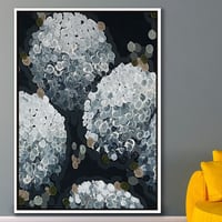 عدد 3 لوح زهور رصاصي