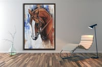 لوحة الباهل-لوحات جدارية خيل.