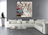 لوحة عبير الزهر-لوحات جدارية فخمة-رسم تجريدي من ال...