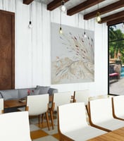 لوحة جدارية تجريدية رقم GMN16