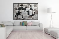 لوحة جدارية تجريدية رقم F23-97