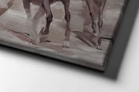 لوحة العاديات لوحة خيول فخمة.