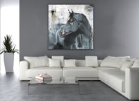 لوحة سرج لوحة خيل عربي فخمة.