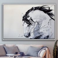 لوحة فحر-لوحة خيل عربي.