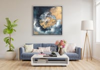 لوحة وهج القمرلوحات طبيعة تجريدية.