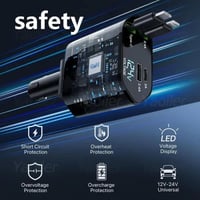 شاحن سيارة سلك سحاب