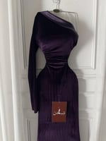 فستان كحلي مخمل كوري