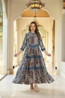 جلابية مناسبات لاطلاله راقيه بمكس خامات قطن حرير ب...