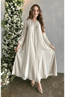 جلابيه مناسبات لاطلاله راقيه بمكس خامات شيفون وحري...