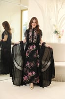 جلابيه مناسبات لاطلاله راقيه بمكس خامات شيفون حرير...