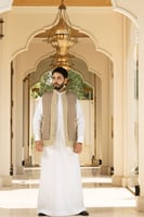 سديري ترنش كوت + ووتر بروف ايطالي مبطن فرو طبيعي -...