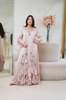 جلابية مناسبات لاطلاله راقيه بخامة مخمل حرير من مش...