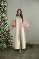 جلابيه لاطلاله راقيه بخامة جاكار فاخر مشغول شك كرس...