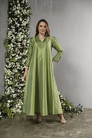 جلابيه مناسبات لاطلالة راقيه بخامة تفتا واورقنزا ف...