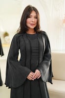 فستان لاطلاله عصريه بخامة حرير مغسول ياباني مشغول...