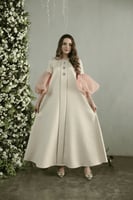 جلابيه لاطلاله راقيه بخامة جاكار فاخر مشغول شك كرس...