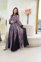 جلابية مناسبات لاطلاله راقيه بمكس خامات فاخره قطن...