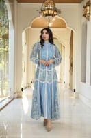 جلابية مناسبات لاطلاله راقيه بمكس خامات فاخره قطن...