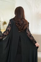 جلابية مناسبات من قطعتين لاطلاله راقيه بمكس خامات...