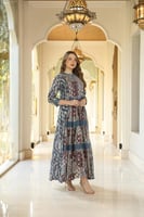 جلابية مناسبات لاطلاله راقيه بمكس خامات قطن حرير ب...