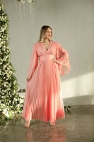 فستان نورجينا ماكسي لاطلاله راقيه بخامة اورقنزا شي...