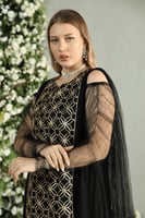 جلابيه لاطلاله جذابه بمكس خامات لينن مطرز وتول اسو...