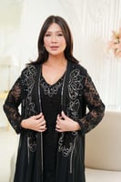 جلابية مناسبات من قطعتين لاطلاله راقيه بمكس خامات...