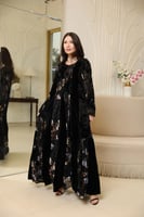 جلابية مناسبات لاطلاله راقيه بمكس خامات فاخره شيفو...