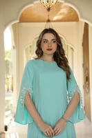 دريس تيفاني بخامة عكريب فاخر ناعم مشغول شك يدوي نا...