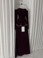 فستان عودي مخمل جوخ