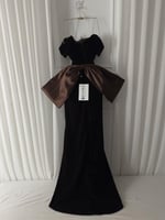 فستان مخمل قطيفه