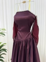 فستان عنابي خياال