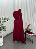 فستان عودي طويل