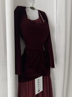 فستان مخمل جوخ طويل ساتر