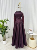 فستان عنابي خياال