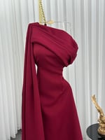 فستان عودي طويل