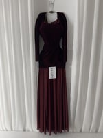 فستان مخمل جوخ طويل ساتر