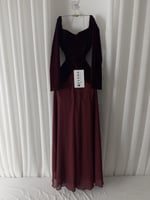 فستان مخمل جوخ طويل ساتر