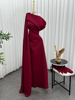 فستان عودي طويل