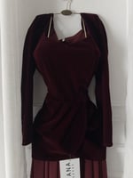 فستان مخمل جوخ طويل ساتر