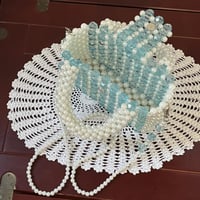 شنطة خرز ازرق ولؤلؤ 02