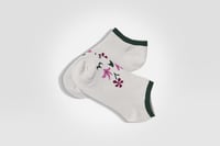 Flora | فلورا – شراب قصير بتطريز لمجموعة زهور