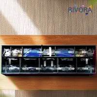 حوض الفايتر الأربع خانات – مع الإضاءة و أكل هيكاري