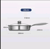 مقلاة ستانلس ستيل ستيك بانكيك ووك هوني غير لاصقة م...