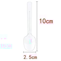 أكواب موس بلاستيكية للاستخدام مرة واحدة ، سلم شفاف...